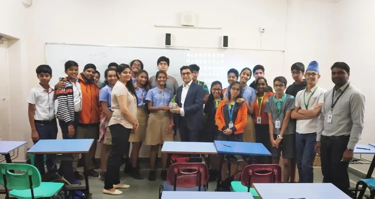 Guest lecture on digital marketing at Oakridge International School